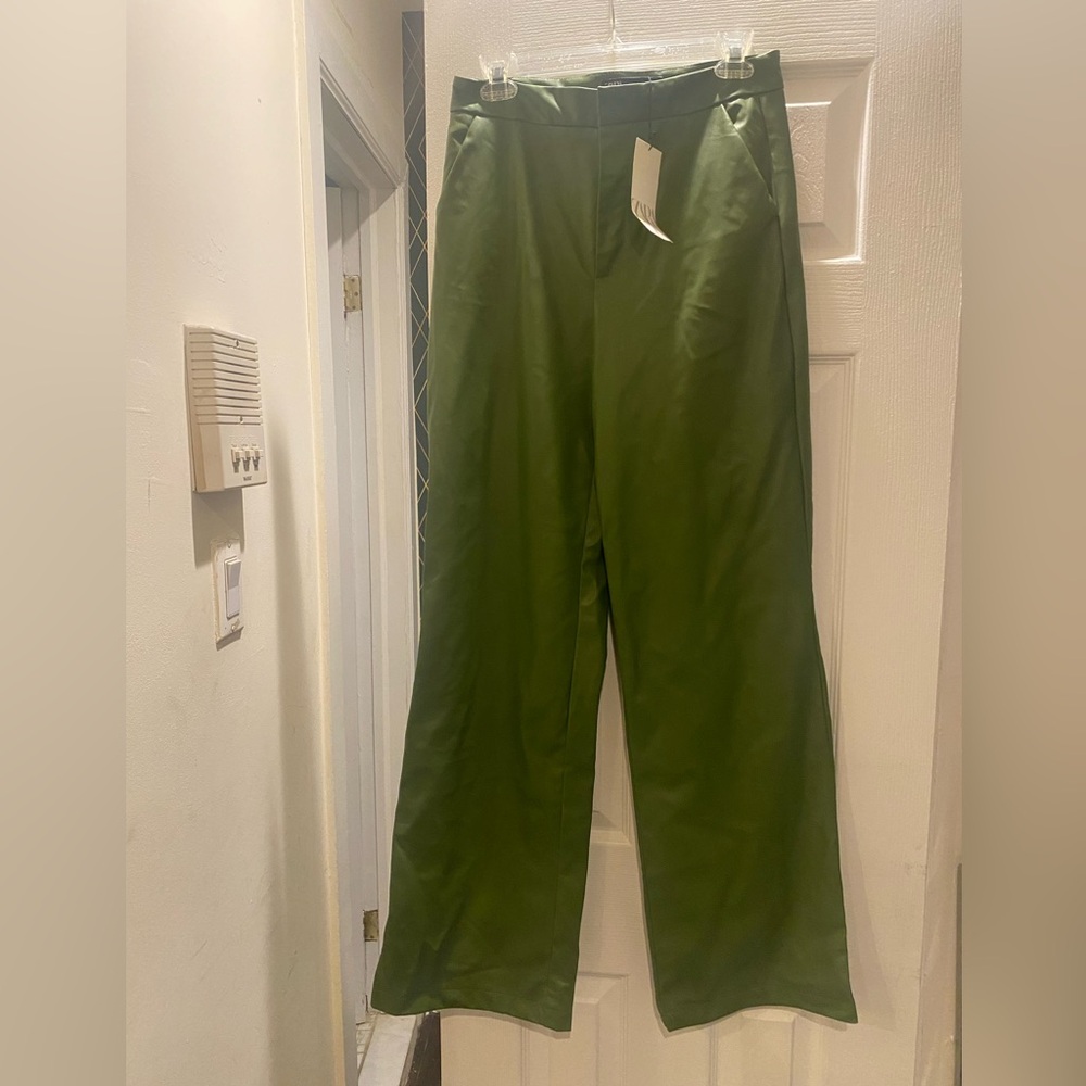 Zara Olive Green Trousers